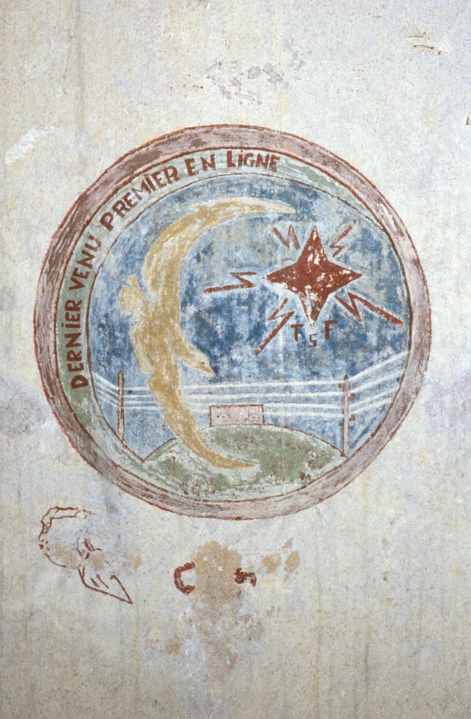 Ligne Maginot - BAMBESCH - A35 - (Ouvrage d'infanterie) - Bloc 3
Insigne dans le local radio - MANSUY Michel