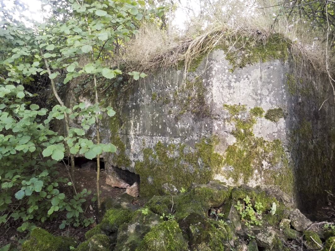 Ligne Maginot - 68BIS - LES BRUYERES - (Blockhaus pour canon) - Faces frontale et gauche