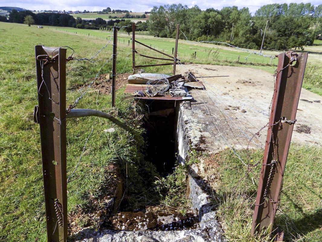 Ligne Maginot - 69 - MORIN CHAMP - (Blockhaus pour arme infanterie) - Les escaliers en béton vers l'entrée hommes