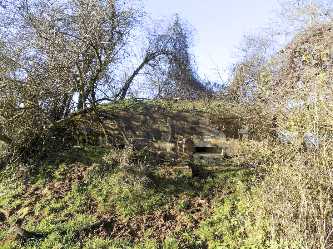 Ligne Maginot - 74 - RAVIN DE BRAVAUX - (Blockhaus pour arme infanterie) - Face frontale