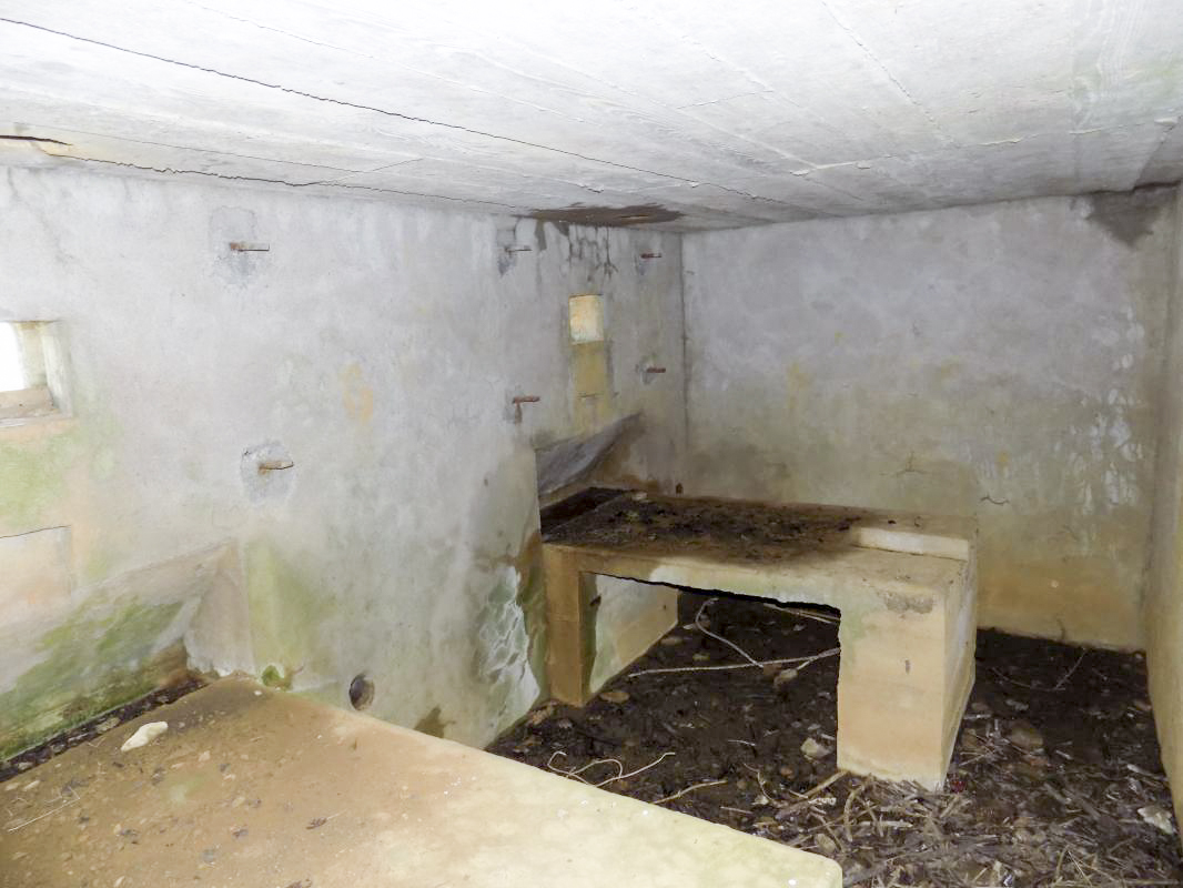 Ligne Maginot - 74 - RAVIN DE BRAVAUX - (Blockhaus pour arme infanterie) - Face frontale et droite
