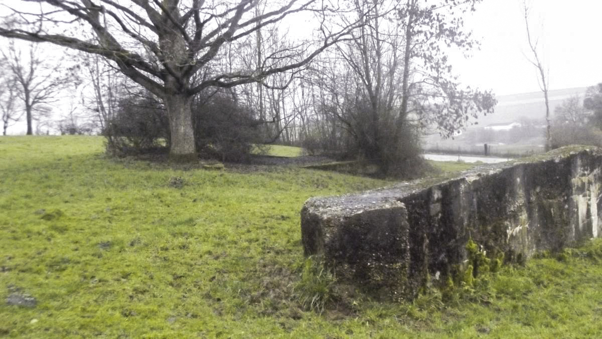 Ligne Maginot - MONTLIBERT - (Stand de tir) - L'un des 2 murs latéraux
