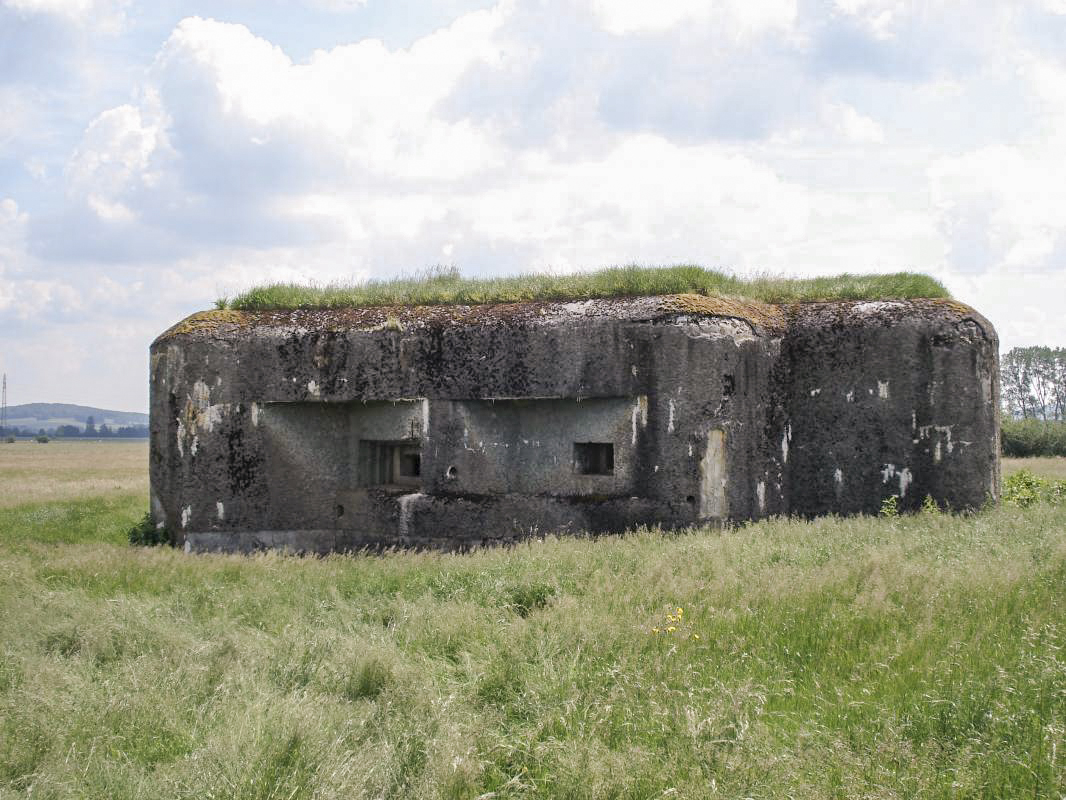 Ligne Maginot - A103 - LE BOCHET - (Blockhaus lourd type STG / STG-FCR - Double) - Face gauche, pris du sud ouest