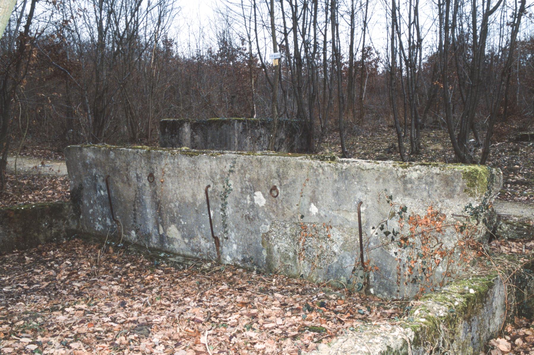 Ligne Maginot - BAMBESCH - (Casernement) - Vestiges de l'écurie pour deux chevaux - MANSUY Michel