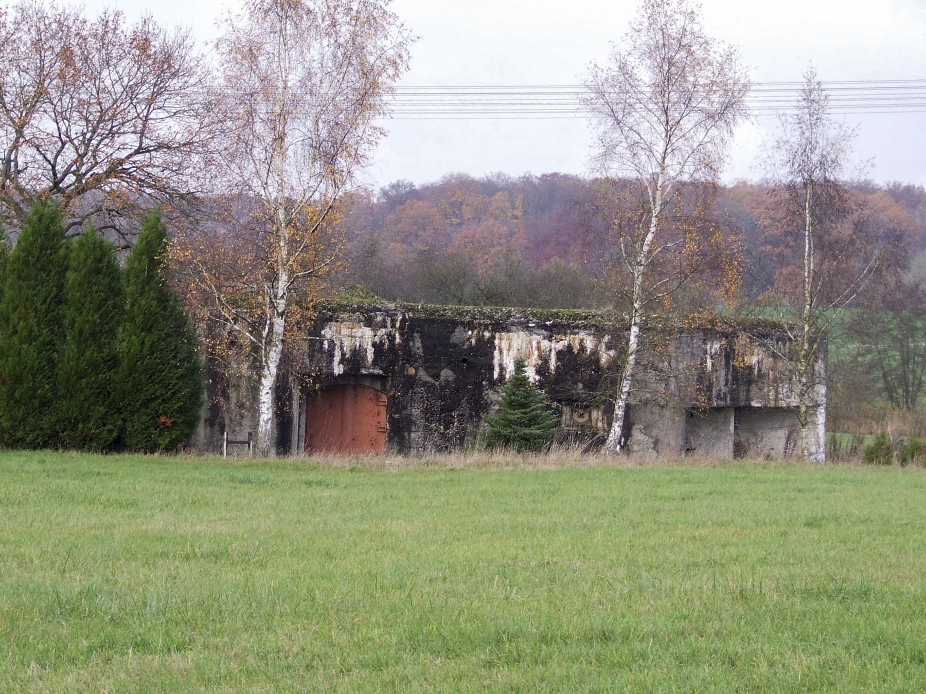 Ligne Maginot - STG 18 - STG S - MC06 - (Casemate d'infanterie - double) - La façade arrière.