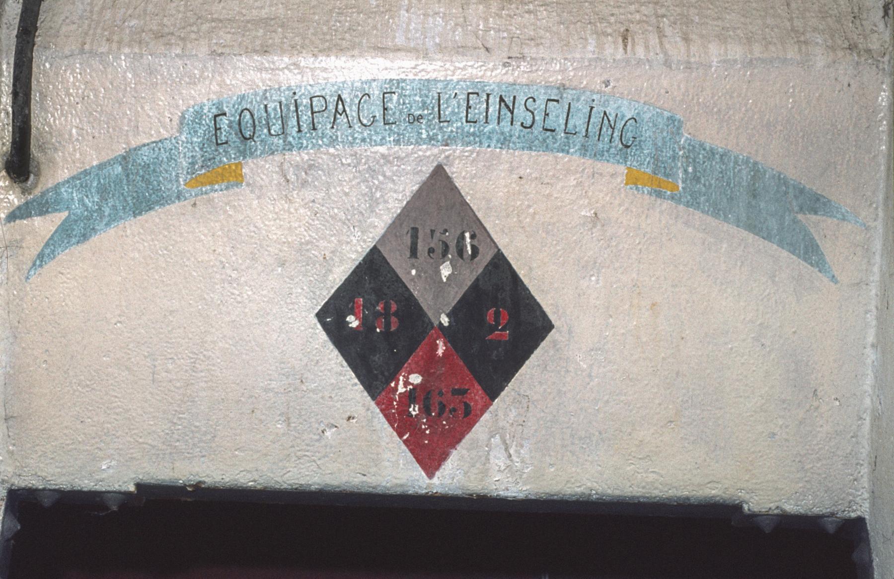 Ligne Maginot - EINSELING - A36 - (Ouvrage d'infanterie) - Frise décorative réalisée par l'équipage - MANSUY Michel