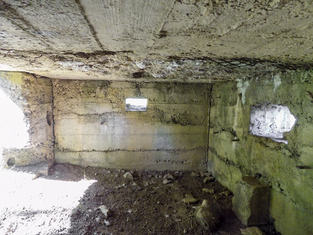 Ligne Maginot - 2C - LA CABRETTE - (Blockhaus pour canon) - Créneaux FM/Obs et AC centrale