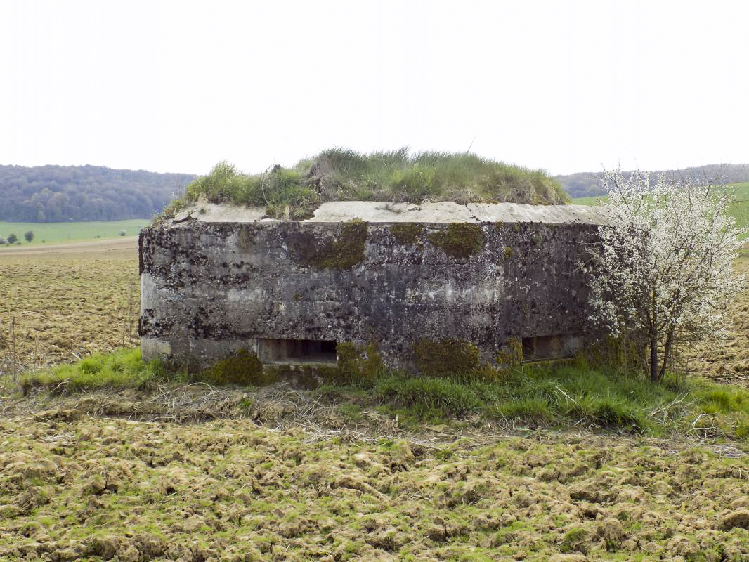 Ligne Maginot - 3C - FONTAINE ST PIERRE - (Blockhaus pour arme infanterie) - Faces frontale et gauche