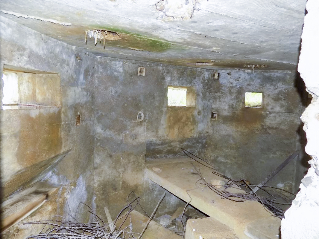 Ligne Maginot - 7B - LES NASSES OUEST - (Blockhaus pour arme infanterie) - Créneaux Hotchkiss, Hotchkiss, FM - R Tucker