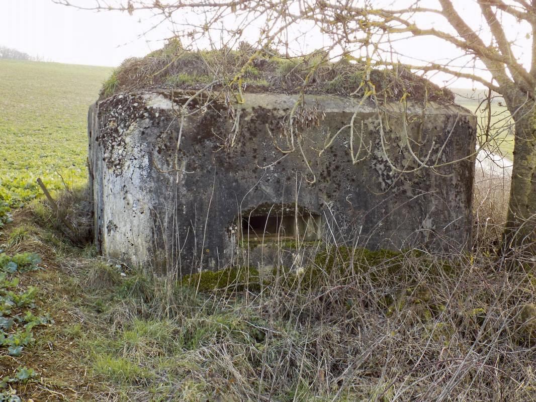 Ligne Maginot - 8A - CHATEAU BERNIER - (Blockhaus pour arme infanterie) - Face droite, créneau FM