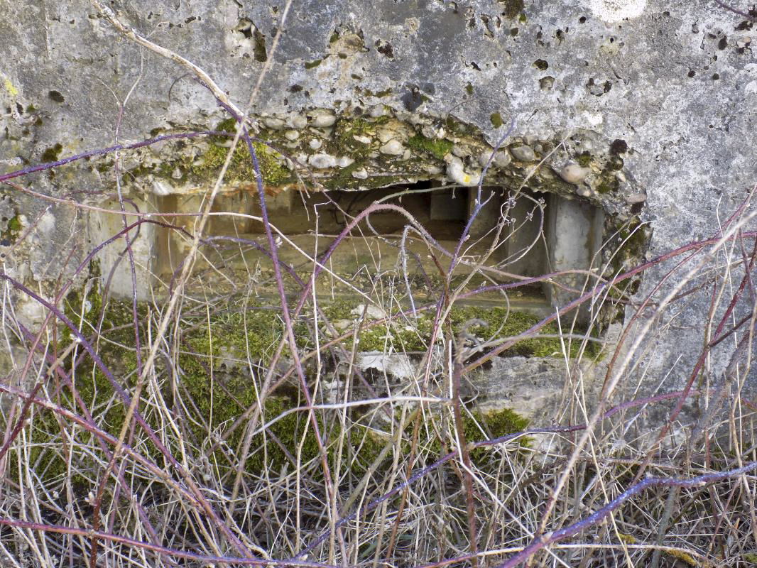 Ligne Maginot - 8A - CHATEAU BERNIER - (Blockhaus pour arme infanterie) - Créneau Hotchkiss gauche