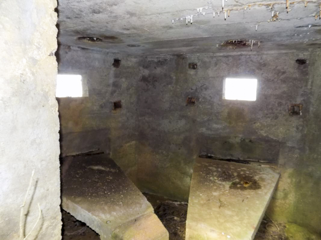 Ligne Maginot - 9B - LE CHENELET SUD - (Blockhaus pour arme infanterie) - Créneaux Hotchkiss frontaux