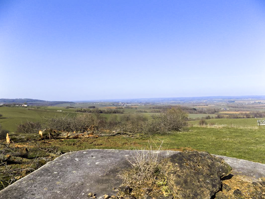 Ligne Maginot - 10A - LE CHENELET NORD - (Blockhaus pour canon) - Vue vers le nord-ouest, (direction de tir FM)