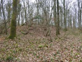 Ligne Maginot - BB373 - (Blockhaus pour arme infanterie) - Un tas de déblais juste à côté .