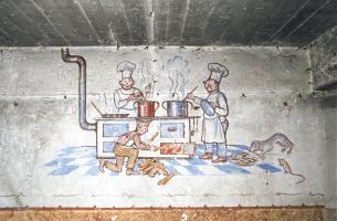 Ligne Maginot - ZIMMING CAMP - (Camp de sureté) - Peinture murale allemande