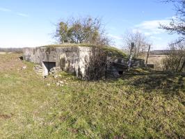 Ligne Maginot - BIDING EST 3 - (Blockhaus pour canon) - La façade arrière du blockhaus.