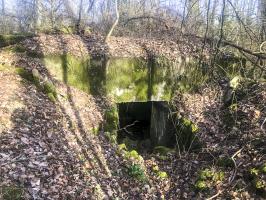 Ligne Maginot - Ab38bis - BOIS de LAUDREFANG 5 (Blockhaus pour canon) - L'entrée pour le canon