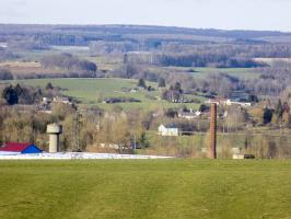 Ligne Maginot - BULTY NORD - (Blockhaus pour canon) - Vue frontale, direction de tir vers le nord, le bloc Grand Fosse