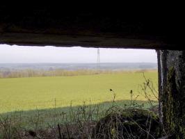 Ligne Maginot - GRAND FOSSE - (Blockhaus pour canon) - Vue vers le nord est