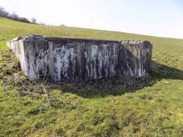Ligne Maginot - LE CHENELET CENTRE - (Blockhaus pour canon) - Face frontale