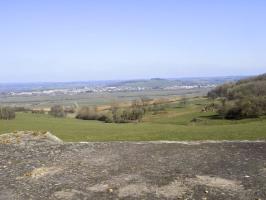 Ligne Maginot - LE CHENELET CENTRE - (Blockhaus pour canon) - Vue frontale vers le nord-est: Carignan/Blagny