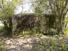 Ligne Maginot - LE MOULIN - (Blockhaus pour arme infanterie) -     Facegauche avec l'entrée hommes