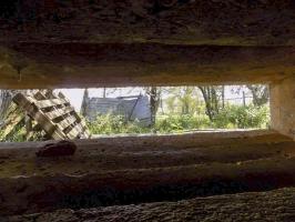 Ligne Maginot - P - FOND DE NOE NORD - (Blockhaus pour canon) - Vue du créneau AC centrale