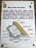 Ligne Maginot - A36 - FORT JEAN DIOT - (Casemate d'infanterie - double) - Plaque explicative implantée à proximité du blockhaus.