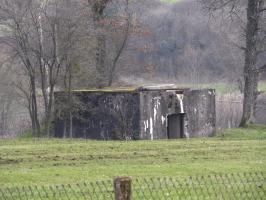 Ligne Maginot - BB314 - DALSTEIN NORD 2 - (Blockhaus pour canon) - La façade arrière avec l'entrée.