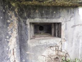 Ligne Maginot - BB44 - (Blockhaus lourd type STG / STG-FCR - Simple) - Le créneau pour mitrailleuse Hotchkiss.