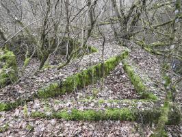 Ligne Maginot - SCHEIDE 2 - (Cuve pour canon) - Une section triangulaire à l'avant de la cuve.