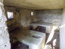 Ligne Maginot - 82 - BOIS DORVILLE EST - (Blockhaus pour arme infanterie) - Les deux supports de trépied de mitrailleuse, et les créneaux.