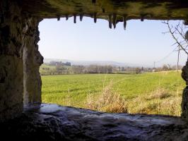 Ligne Maginot - 82 - BOIS DORVILLE EST - (Blockhaus pour arme infanterie) - Vue vers l'ouest, Margut et La Ferté