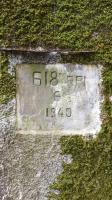 Ligne Maginot - A - BOIS RIGAULT - (Blockhaus pour canon) - Le cartouche de fabrication: 618° Régiment de pionniers 6° compagnie 
