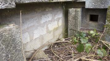 Ligne Maginot - A - BOIS RIGAULT - (Blockhaus pour canon) - Le créneau FM de défense de l'entrée matériel 