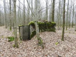 Ligne Maginot - SCHEIDWALD 9 - (Blockhaus pour arme infanterie) - La façade arrière et l'entrée.