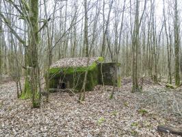 Ligne Maginot - SCHEIDWALD 1 - (Blockhaus pour arme infanterie) - La façade de tir et le créneau principal.