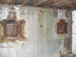 Ligne Maginot - CHRIST - (Casemate d'infanterie - Simple) - Chambre de tir, les créneaux AC et JM
