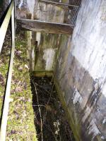 Ligne Maginot - MOLVANGE - A9 - (Ouvrage d'artillerie) - Entrée hommes 
Le fossé diamant