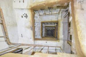 Ligne Maginot - MOLVANGE - A9 - (Ouvrage d'artillerie) - Bloc 1
L'escalier, vue d'en bas