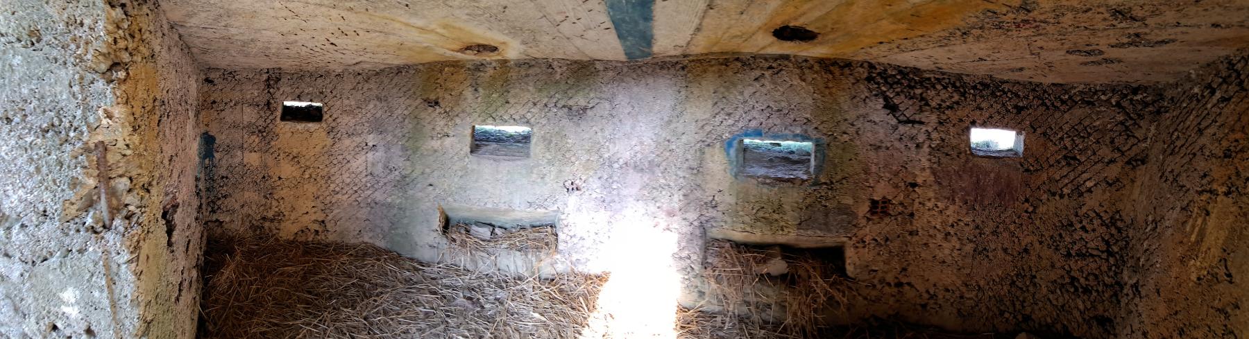 Ligne Maginot - BA82 - ROCROI OUEST 2 - (Blockhaus pour arme infanterie) - Vue grand angle des différents créneaux. - ANDRE Philippe