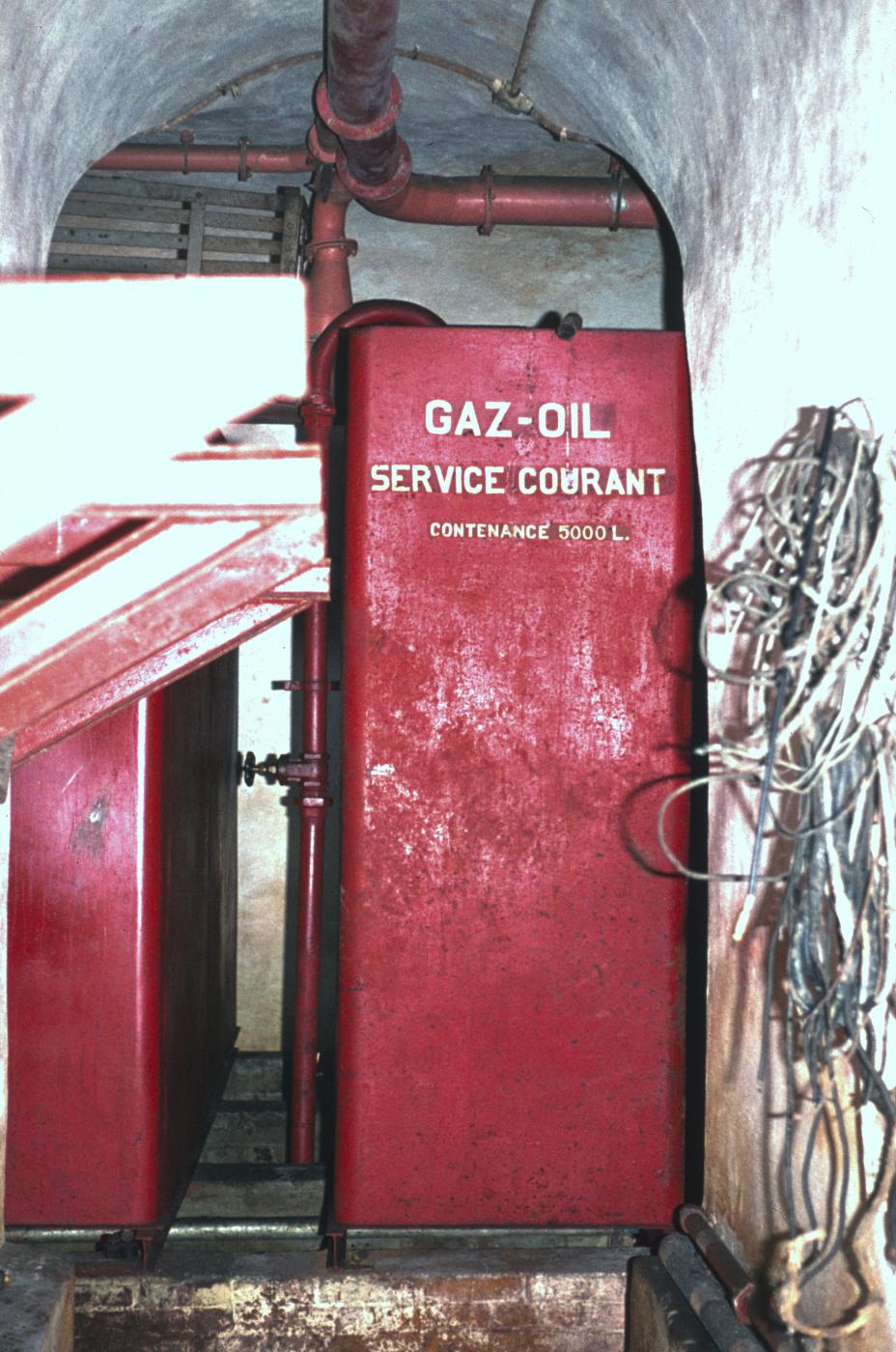 Ligne Maginot - LAUDREFANG - A37 - (Ouvrage d'infanterie) - Usine
Réserve de gasoil - MANSUY Michel