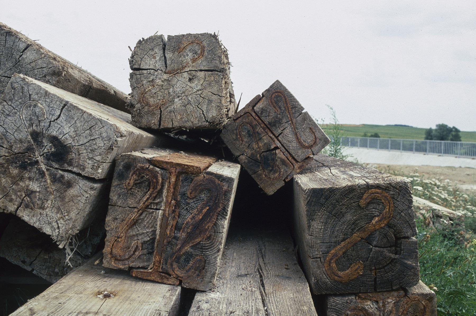 Ligne Maginot - WELSCHHOF (RETENUE DU) - (Inondation défensive) - Les poutres - MANSUY Michel