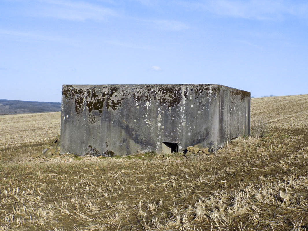 Ligne Maginot - BULTY NORD - (Blockhaus pour canon) - Face gauche avec l'entrée hommes - R Tucker