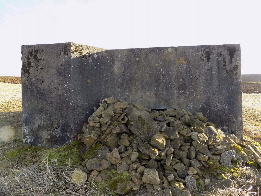 Ligne Maginot - BULTY NORD - (Blockhaus pour canon) - Face frontale
