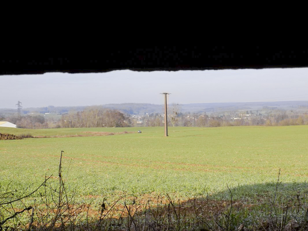 Ligne Maginot - GRAND FOSSE - (Blockhaus pour canon) - Vue vers le nord