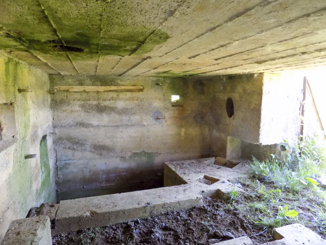 Ligne Maginot - P - FOND DE NOE NORD - (Blockhaus pour canon) - Face droite avec créneau FM/Obs