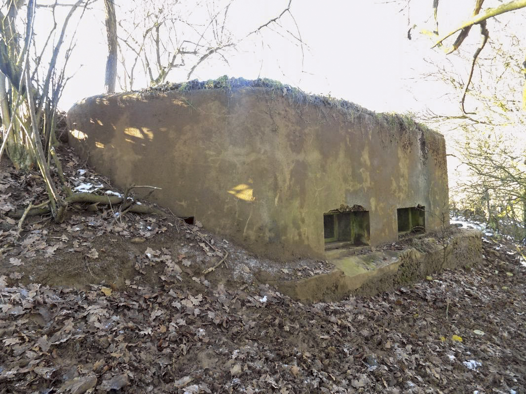 Ligne Maginot - 74BIS - LE GEAI - (Blockhaus pour arme infanterie) - Faces droite et frontale