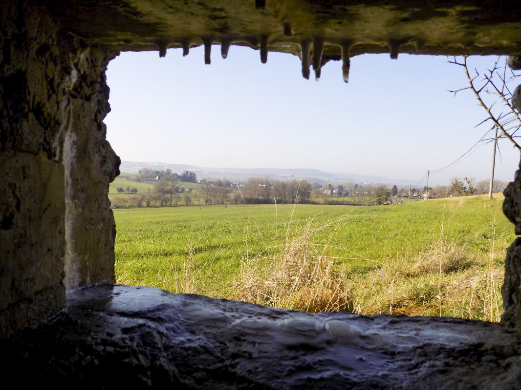 Ligne Maginot - 82 - BOIS DORVILLE EST - (Blockhaus pour arme infanterie) - Vue vers l'ouest, Margut et La Ferté