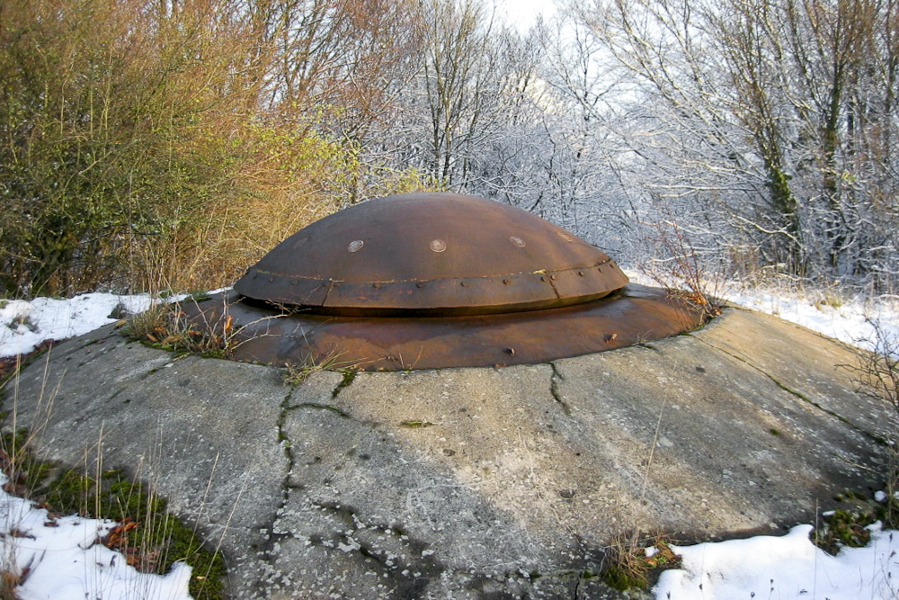 Ligne Maginot - MOLVANGE - A9 - (Ouvrage d'artillerie) - Bloc 2
Tourelle mitrailleuse en position éclipsée